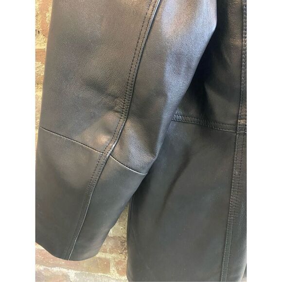 Xtrēm Genuine Leather Black Jacket Button Front Women’s Size XL - Picture 8 of 16